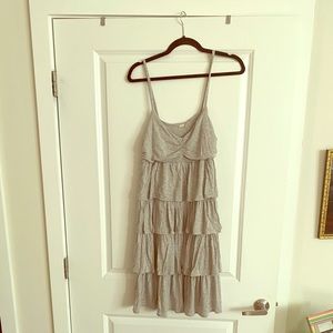 Casual Tiered Gray J. Crew Dress